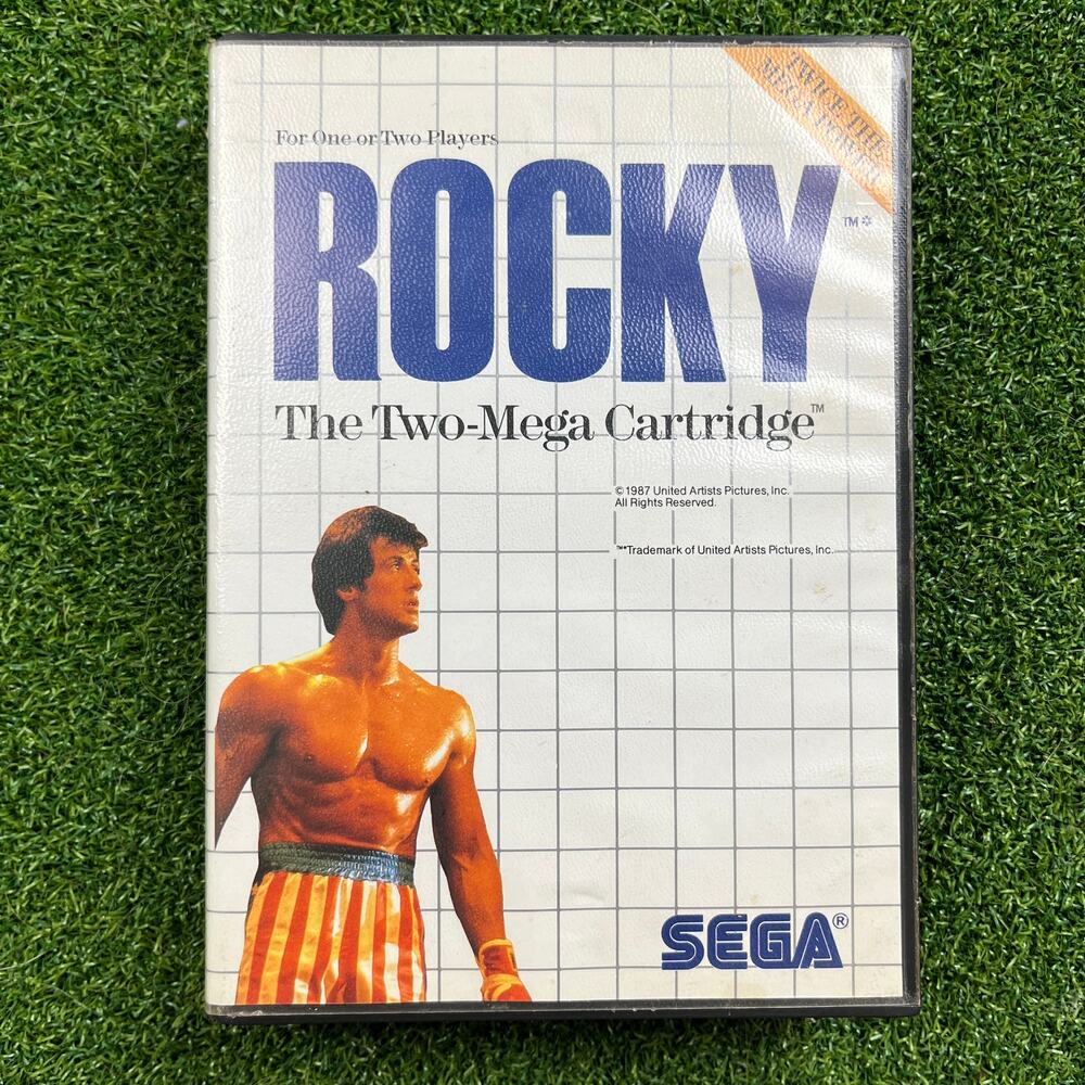 Rocky Sega Master System Game Manual And Case